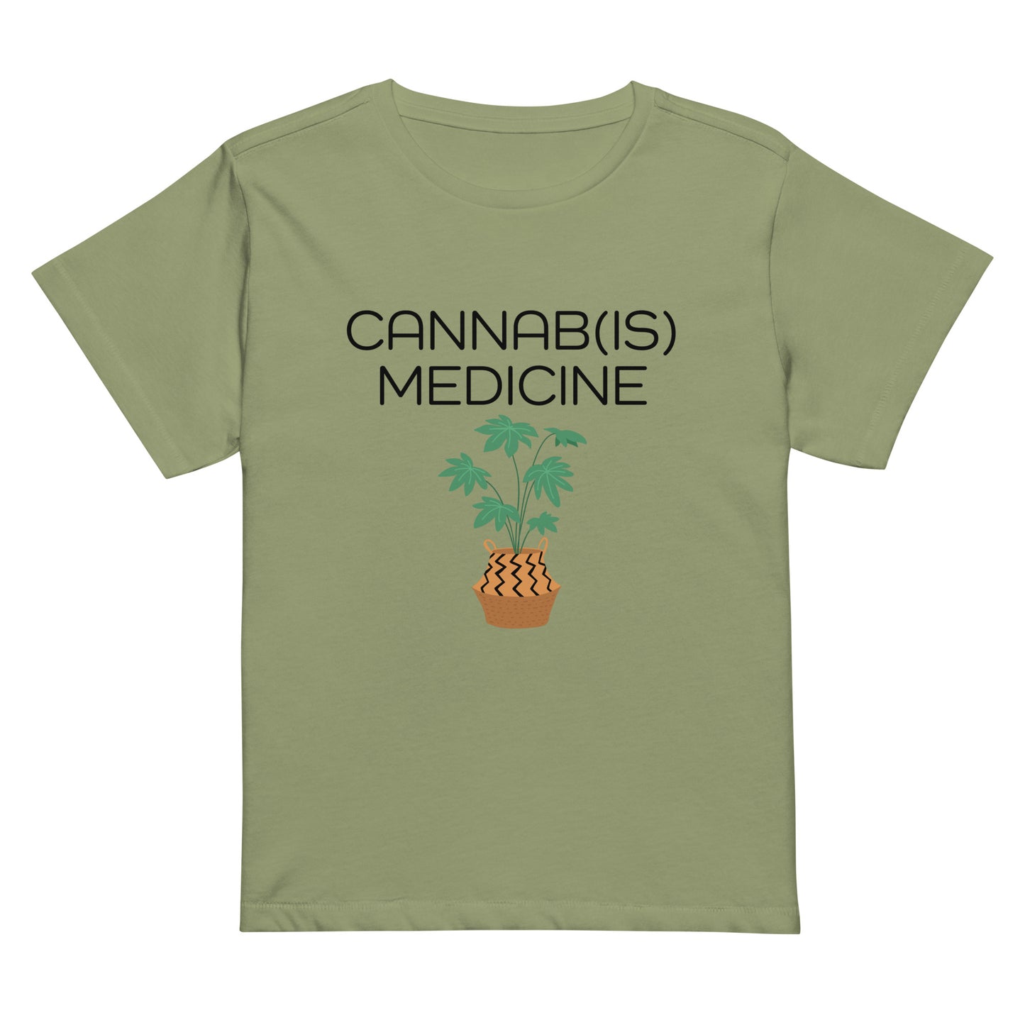 Cannabis is Medicine Women’s high-waisted t-shirt