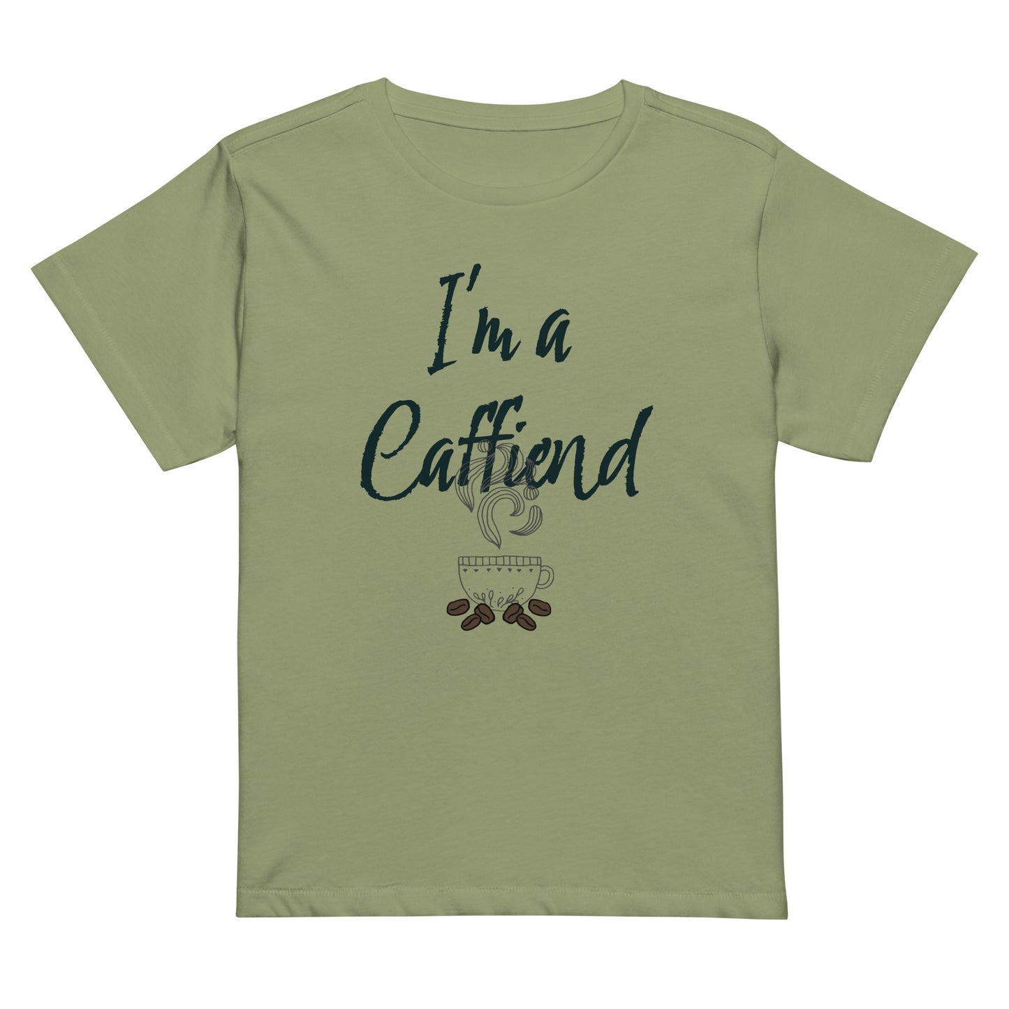 Addicted to Coffee Women’s high-waisted t-shirt
