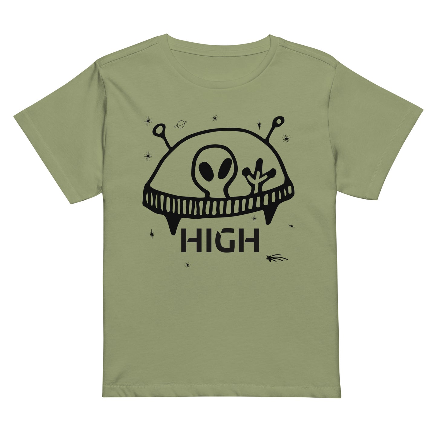 High There Women’s high-waisted t-shirt