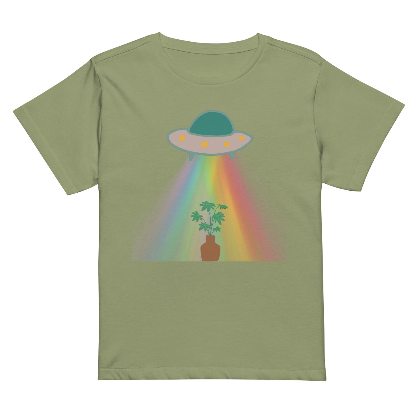 Up We Go Women’s high-waisted t-shirt
