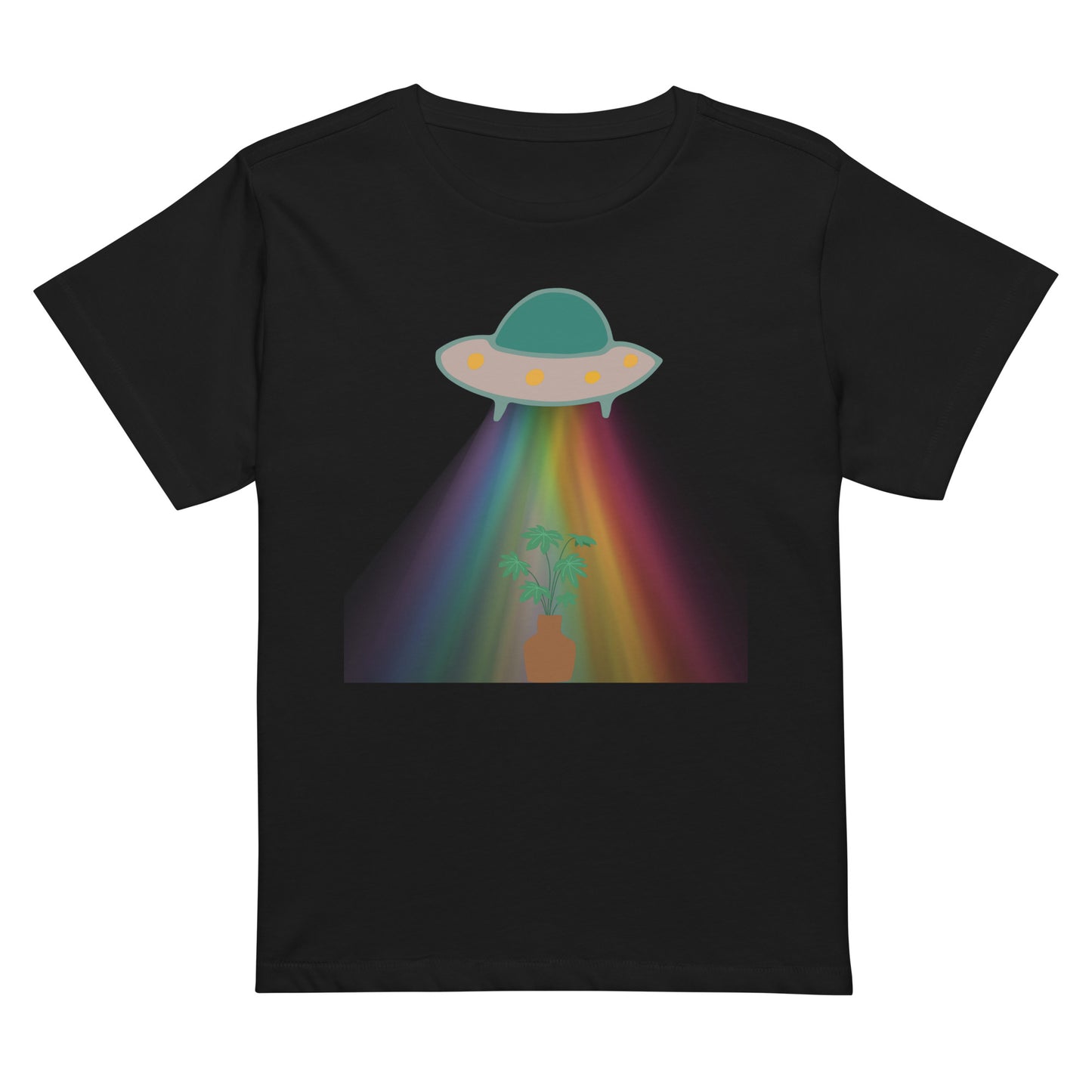 Up We Go Women’s high-waisted t-shirt