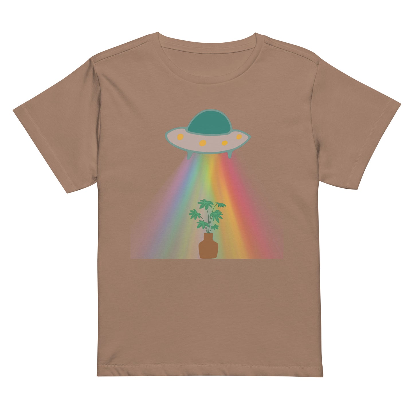 Up We Go Women’s high-waisted t-shirt