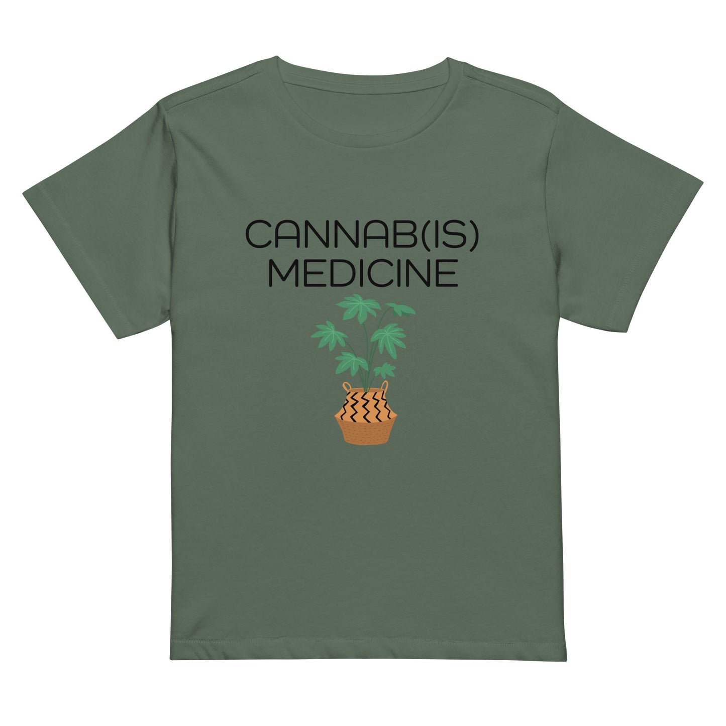 Cannabis is Medicine Women’s high-waisted t-shirt