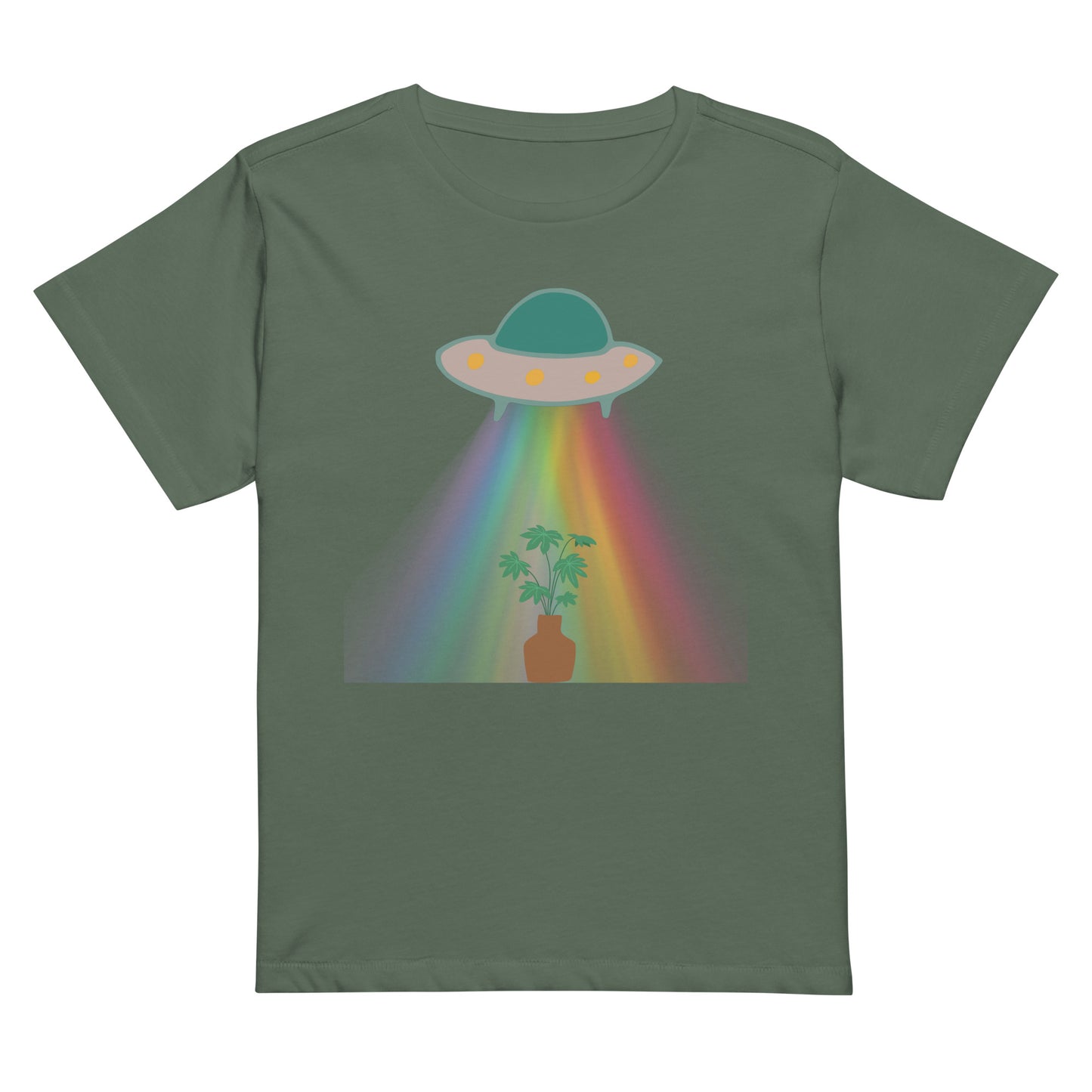 Up We Go Women’s high-waisted t-shirt
